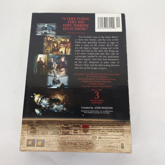 Firefly Complete Series & Serenity Movie (DVD, 2002) Joss Wedon Nathan Fillion - Picture 7 of 11